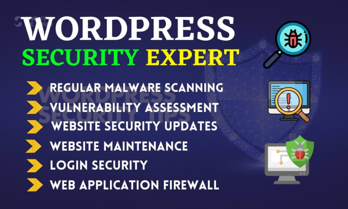 Gig Preview - Remove wordpress malware, hacked site recovery virus removal, security expert