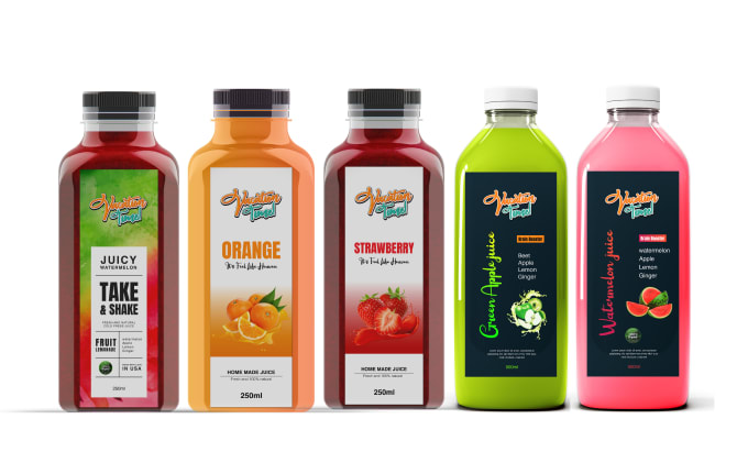 Gig Preview - Do juice label and product label design within 1 day