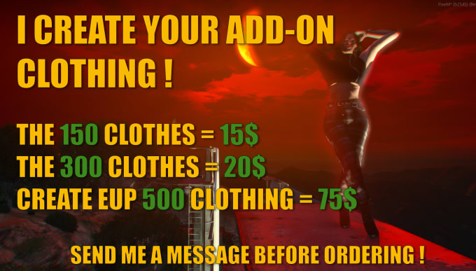 Bestseller - make your clothing addons for your fivem server