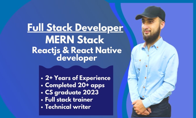 Gig Preview - Be mern stack or full stack developer