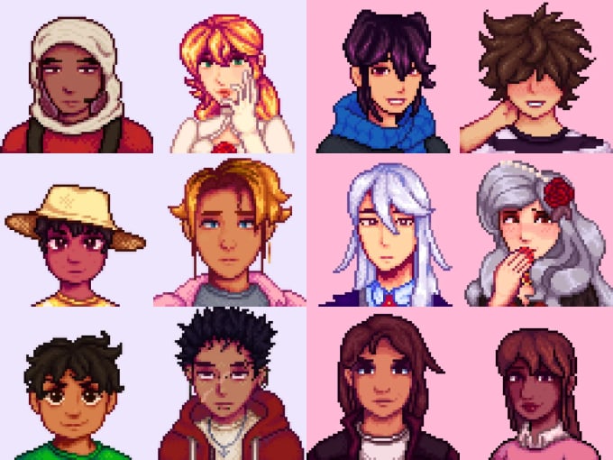 Bestseller - make stardew valley style portraits