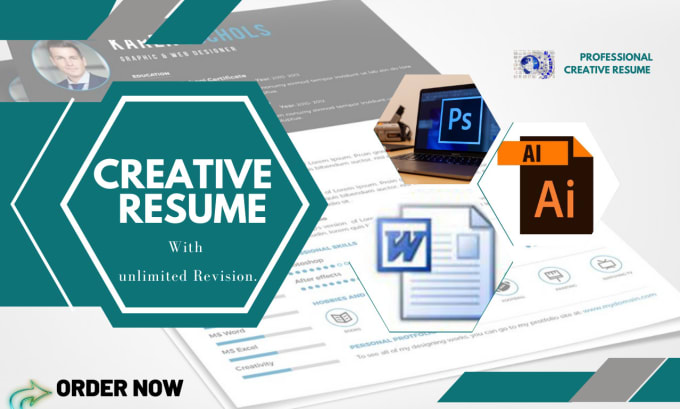 Gig Preview - Design a professional and creative resume ,cv templates