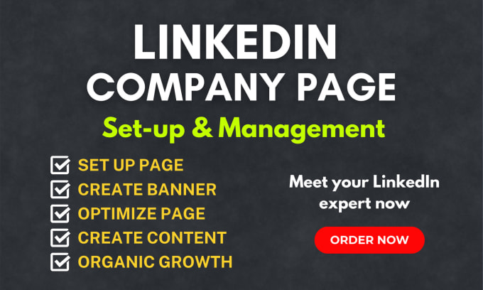 Gig Preview - Create linkedin company page