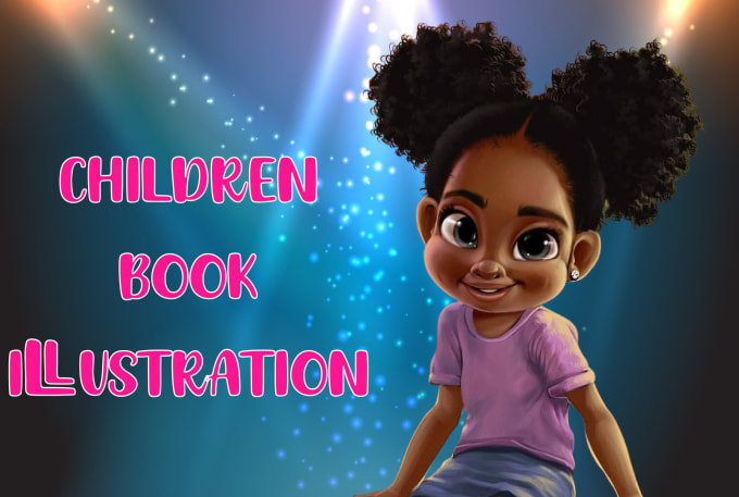 Gig Preview - Design  children story book illustration  , book cover