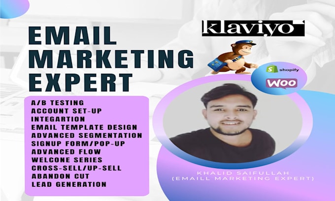 Gig Preview - Setup email marketing campaign flows for klaviyo