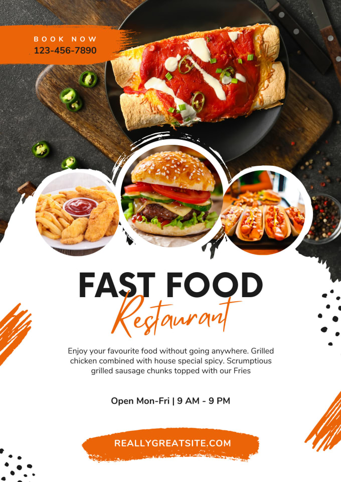 Bestseller - design an attractive food , business  , sport flyer or banner