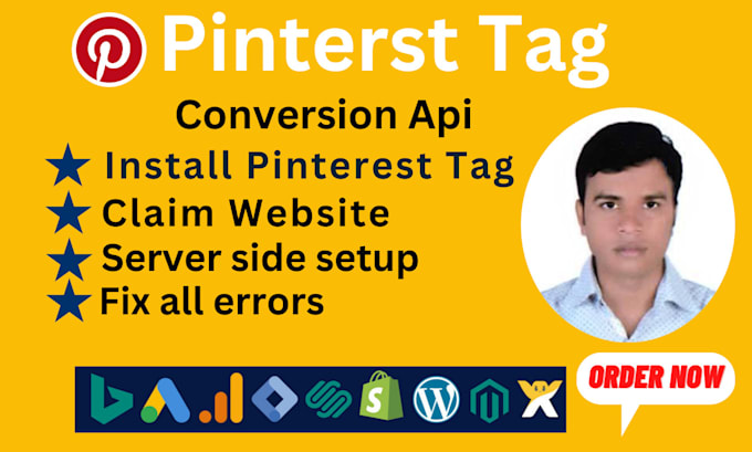 Gig Preview - Setup pinterest conversion api conversion tracking via gtm