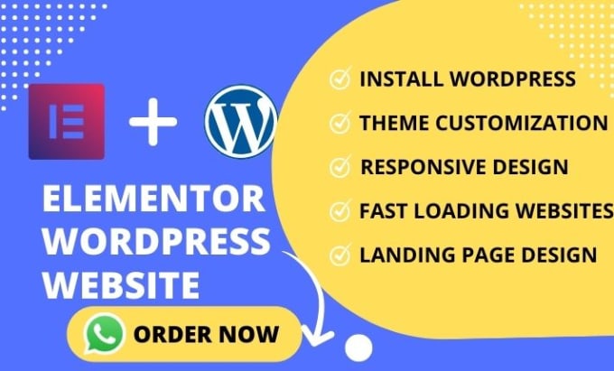 Gig Preview - Our agency will create a responsive wordpress website using elementor pro