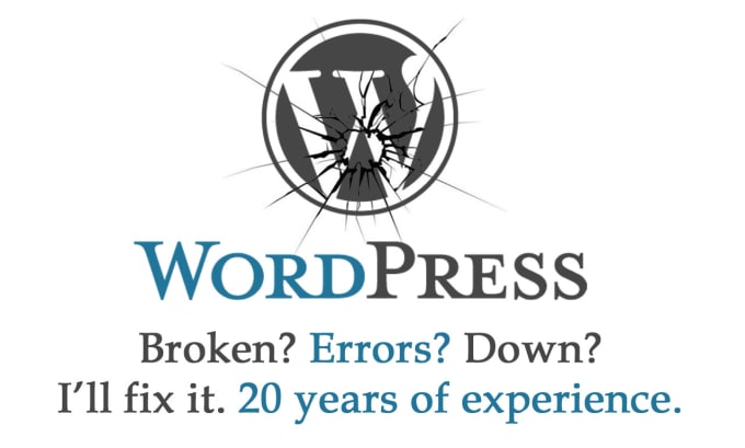 Gig Preview - Fix your broken wordpress website