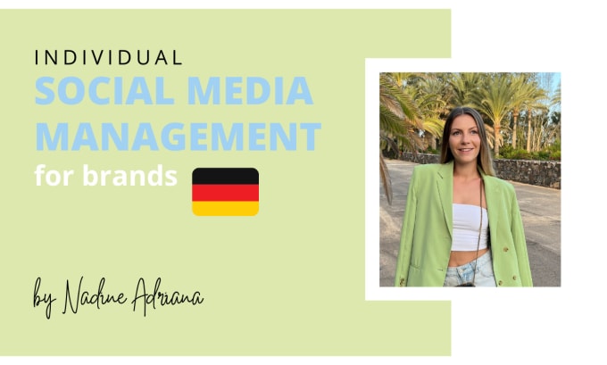 Gig Preview - Be your german social media manager