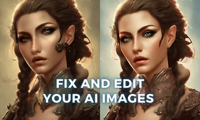 Gig Preview - Edit, fix, touch up and enlarge your ai images in photoshop