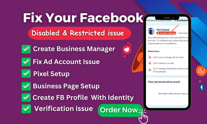 Bestseller - create and fix facebook business manager, ads account