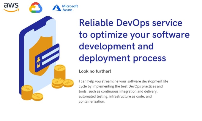 Gig Preview - Provide devops services, AWS, azure or google cloud