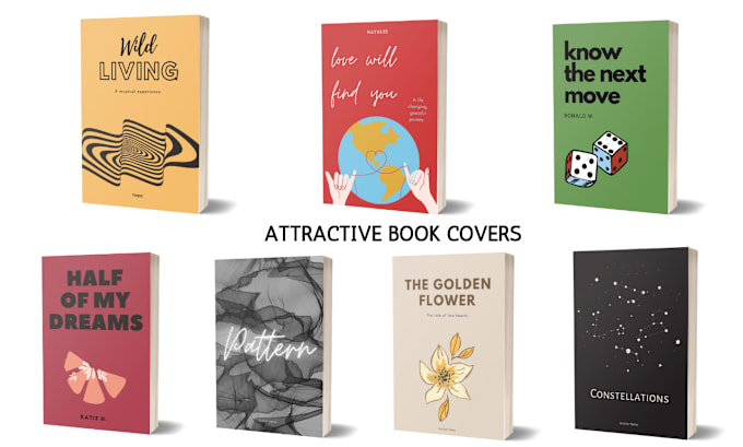 Gig Preview - Design minimalist ebook cover, modern book cover, artistic book covers