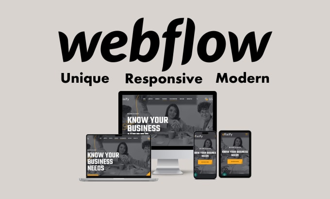 Gig Preview - Design, redesign, or develop webflow website, webflow expert