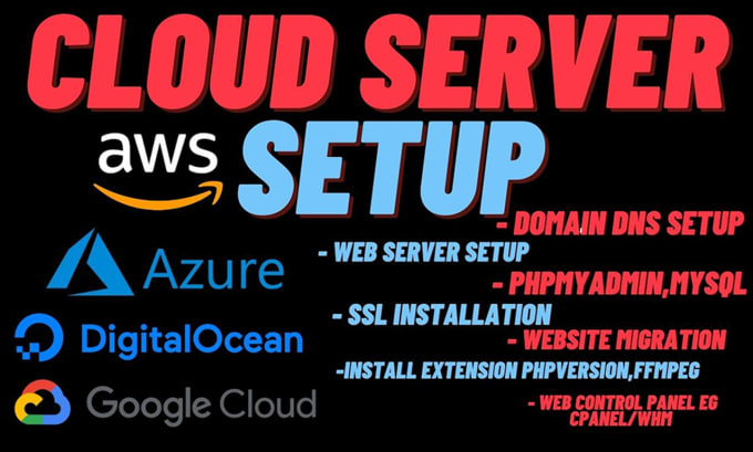 Gig Preview - Do aws azure digitalocean cloud server setup to host website