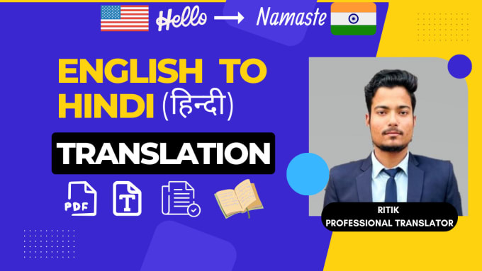 Gig Preview - Do english to hindi translation