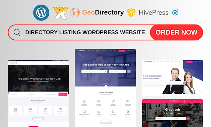 Gig Preview - Build directory listing website wordpress and directory listing website