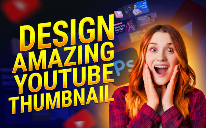 Gig Preview - Design amazing youtube thumbnail in 2 hours