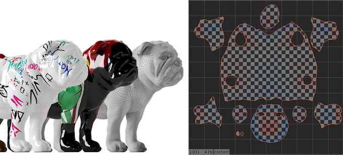 Gig Preview - Retopologize, unwrap and texture your 3d model