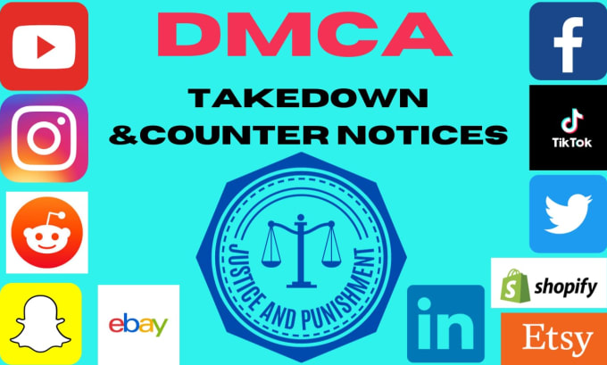 Gig Preview - Send dmca takedown notice to remove leaked and copyright content from internet