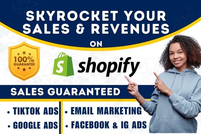 Gig Preview - Do complete shopify marketing dropshipping marketing to boost shopify sales