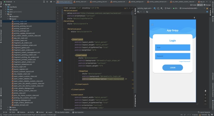 Gig Preview - Do android projects and tasks in android studio