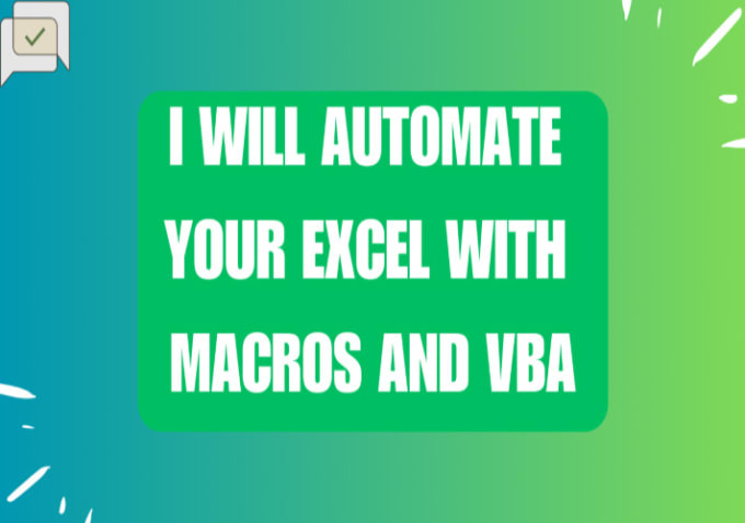 Gig Preview - Automate your excel with macros and vba