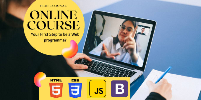 Gig Preview - Create or teach you web programming languages HTML, CSS, javascript courses