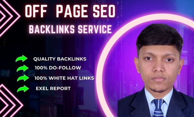 Gig Preview - Boost your website with high quality backlink service and off page seo