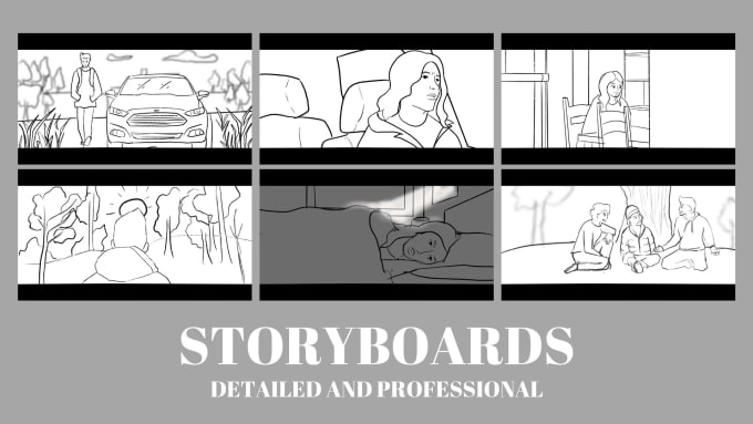 Gig Preview - Draw detailed, professional looking storyboards in 24 hours