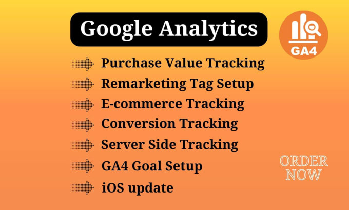 Gig Preview - Setup google analytics 4, conversion tracking, ga4 ecommerce tracking GTM