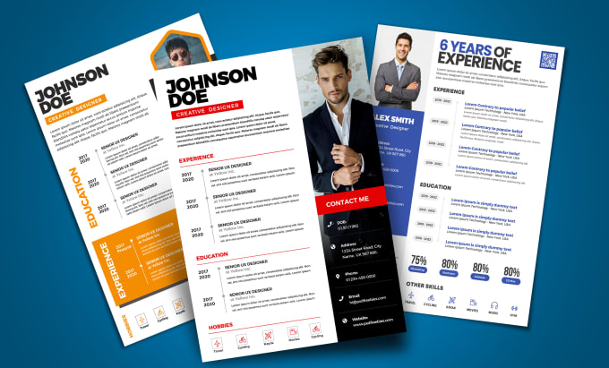 Gig Preview - Design modern or infographic cv resume within 24 hours