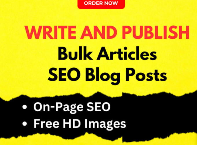 Gig Preview - Write tech, lifestyle bulk SEO articles and blog posts