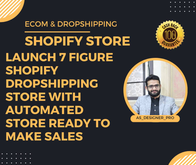 Gig Preview - Develop a passive income automated dropshipping shopify store