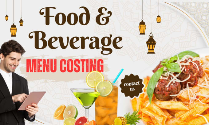 Gig Preview - Calculate food and beverage menu costing