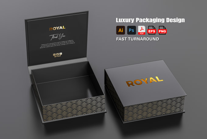 Gig Preview - Do premium and luxury packaging box design