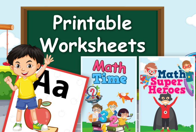 Gig Preview - Design personalized learning worksheets, activity sheets, workbooks for kids