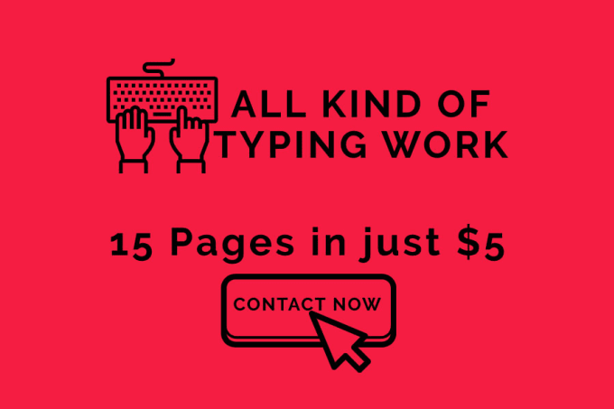 Bestseller - do any typing work you have within 24 hours