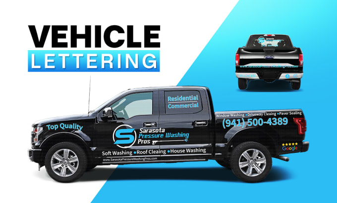 Gig Preview - Design eye catching platinum quality wraps lettering, truck wrap, and van wrap