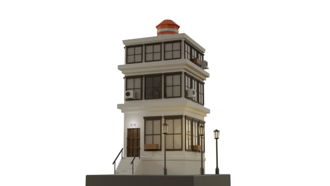 Bestseller - model 3d low poly buildings for commercial renders