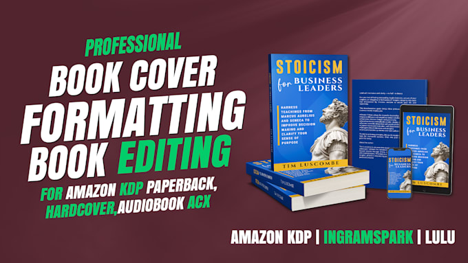 Bestseller - do book formatting, book editing and layout for amazon kdp paperback or ebook