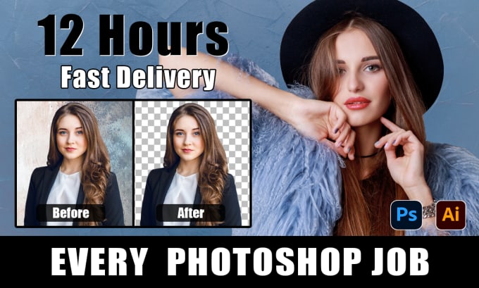 Gig Preview - Do every photoshop job within 12 hours