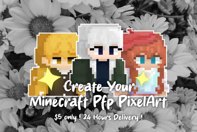 Gig Preview - Draw your perfect minecraft pfp pixel art