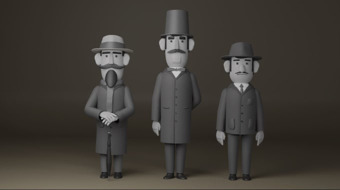 Gig Preview - 3d character modeling and texturing in maya and blender