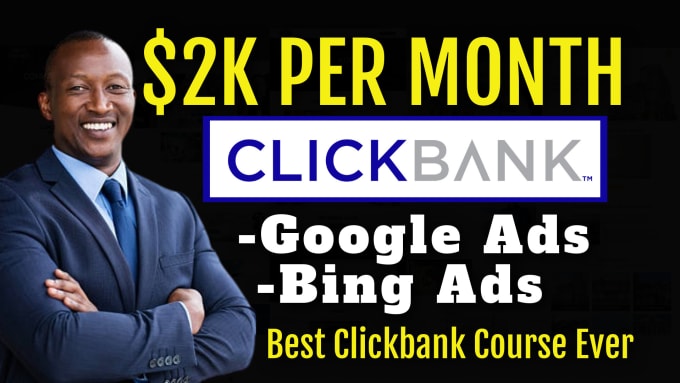 Gig Preview - Give you best clickbank affiliate marketing course, clickbank