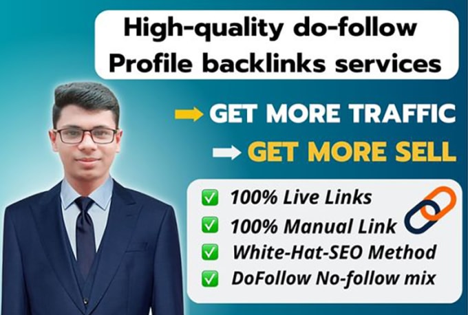 Gig Preview - Build high da manual seo profile backlinks