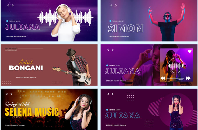 Gig Preview - Design eye catching spotify artist banner