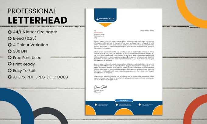 Gig Preview - Do professional letterhead design and branding stationary