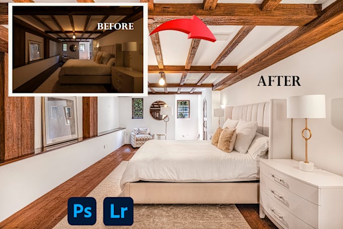 Gig Preview - Do real estate photo editing , hdr blending professionally